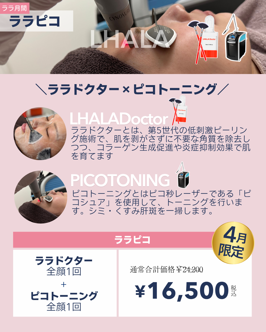 ララ月間【ララドクター×ピコトーニング】