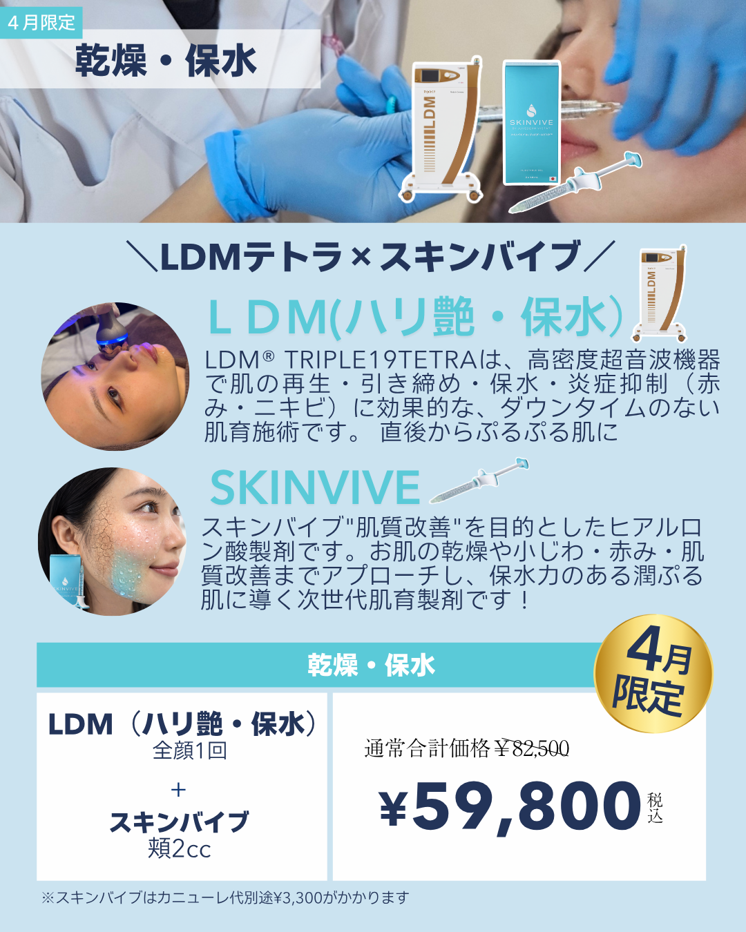 乾燥・保水【LDM×スキンバイブ】