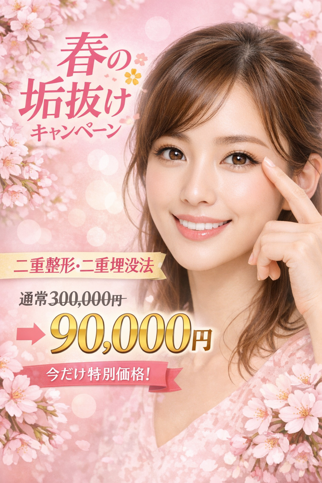 〈昇吾院長指名〉二重埋没法 90,000円