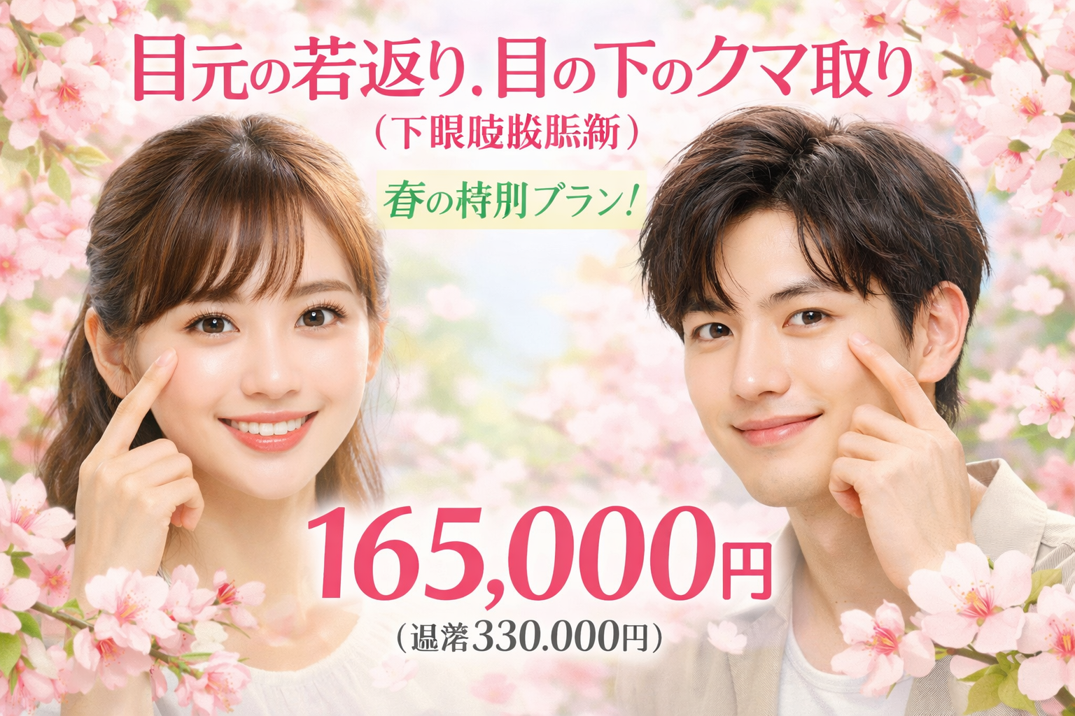 〈昇吾院長指名〉目の下のクマ（脱脂）50％off